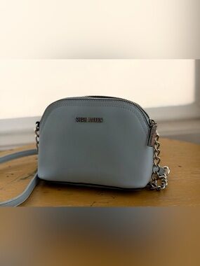 Steve Madden Blue Dome Crossbody with Chain Strap